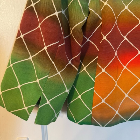 Akris Punto Multicolor Jacket with Lattice Design-Size 8 - Picture 9 of 16